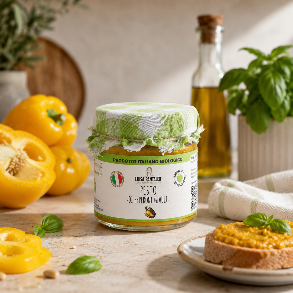 Pesto di Peperoni Gialli Bio 175 g