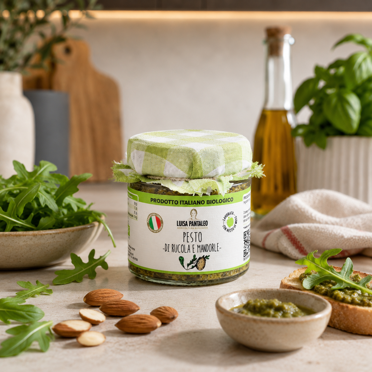 Pesto di Rucola e Mandorle Bio 170 g