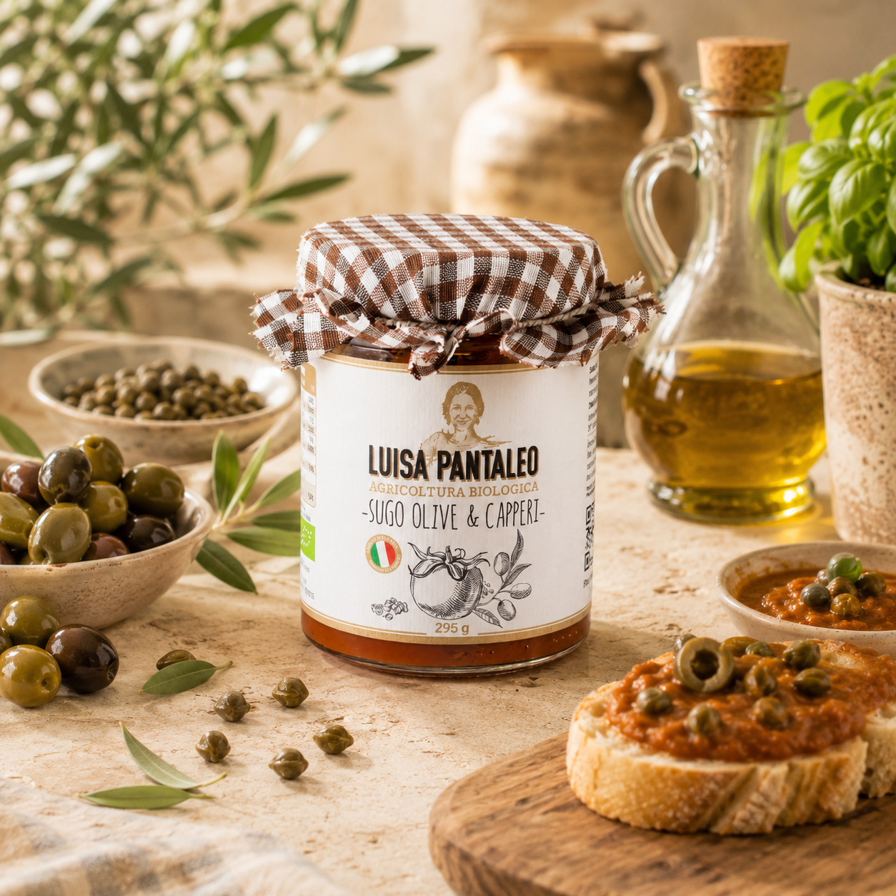 Sugo Olive e Capperi Bio 295 g