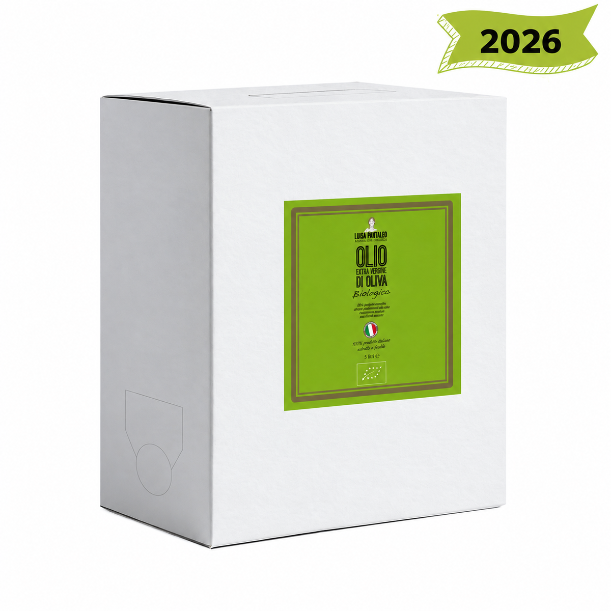 Olio Extravergine di Oliva Biologico 5 Litri – Bag in Box 2026 - Spedizione da metà Novembre