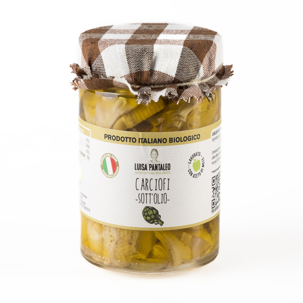 Carciofi sott'olio con aglio Bio 270 g