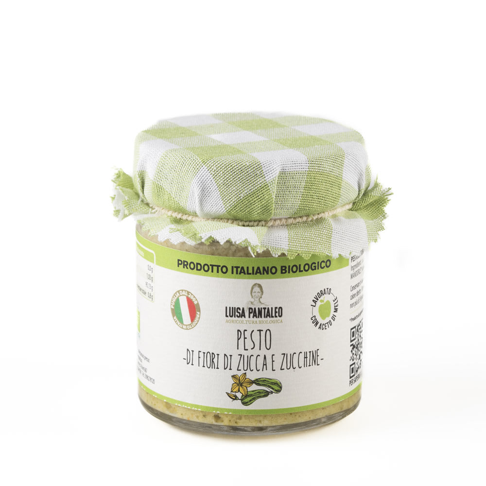 Pesto di Fiori di Zucca e Zucchine Bio 180 g