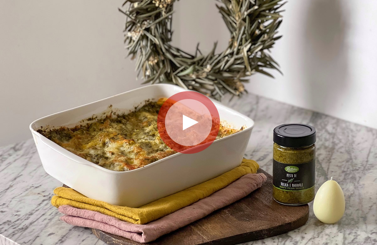 LASAGNA LA PESTO DI RUCOLA E MANDORLE-PANTALEO2